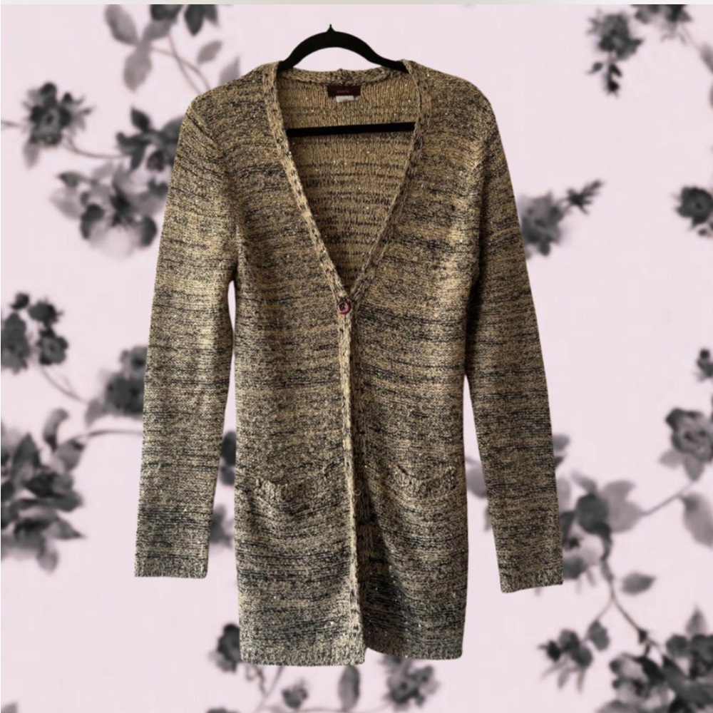mark. Women's Tan Cardigan Sweater
